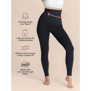 Empetua (L) Black High Waisted Shaping Leggings Shapewear from Shapermint